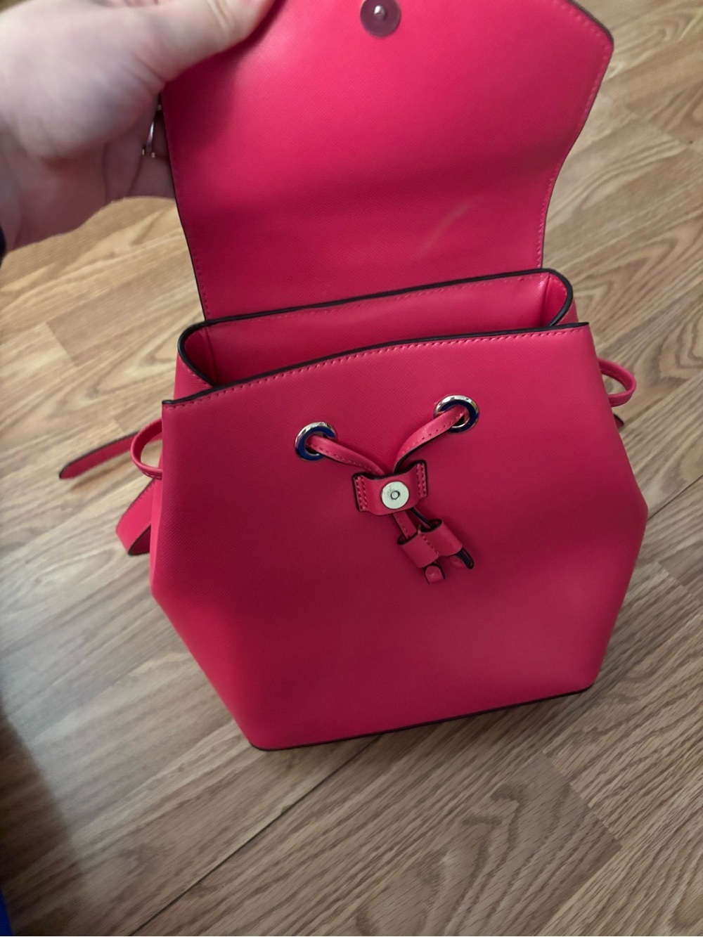 Kate Spade Hot Pink Leather Mini Backpack - Picture 6 of 10